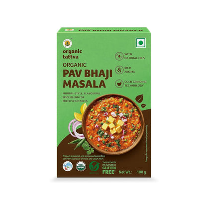 Organic Tattva, Organic Pav Bhaji Masala Powder -100 Gram | NO Artificial Additives and NO Preservatives