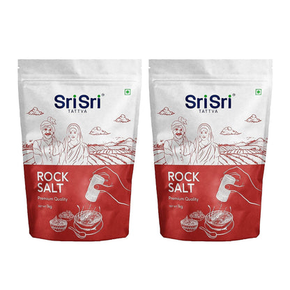 Sri Sri TATTVA shuddhta ka naam Rock Salt - Sendha Namak for a Healthy Life - 1Kg (Pack of 2)