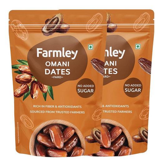 Farmley Omani Fard Dates | 400g Each | Dates, Khajur, Dry Dates, Dry Fruits, Khajoor