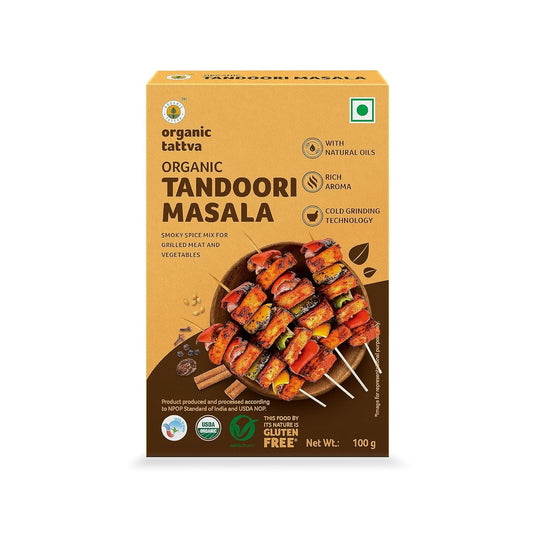 Organic Tattva, Organic Tandoori Masala Powder - 100 Gram | No Artificial Additives and NO Pesticides