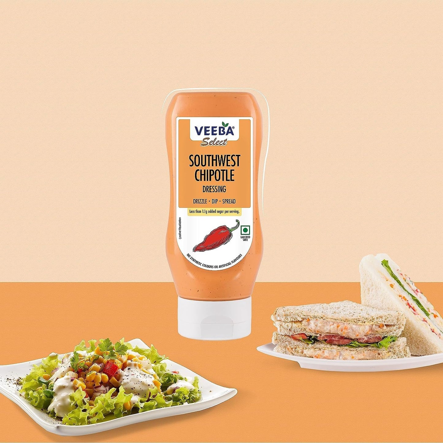 Veeba Chipotle Southwest Salad Dressing, 300g