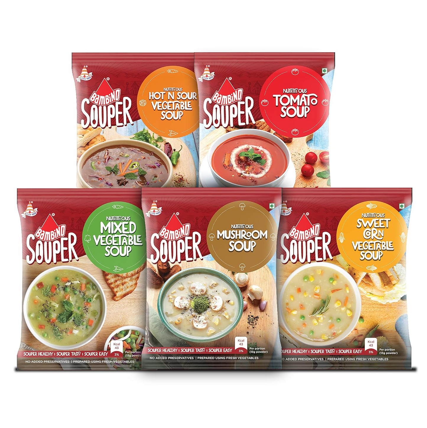 Bambino Spices Combo - Pack of 6 (Madras Rasam Powder 100g X 3 and Madras Sambar Powder 100g X 3)