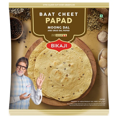 Bikaji Baat Cheet Papad - Quality Papads | Appadam | Pappadam | Prepared under Strict Hygiene Conditions 1 kg