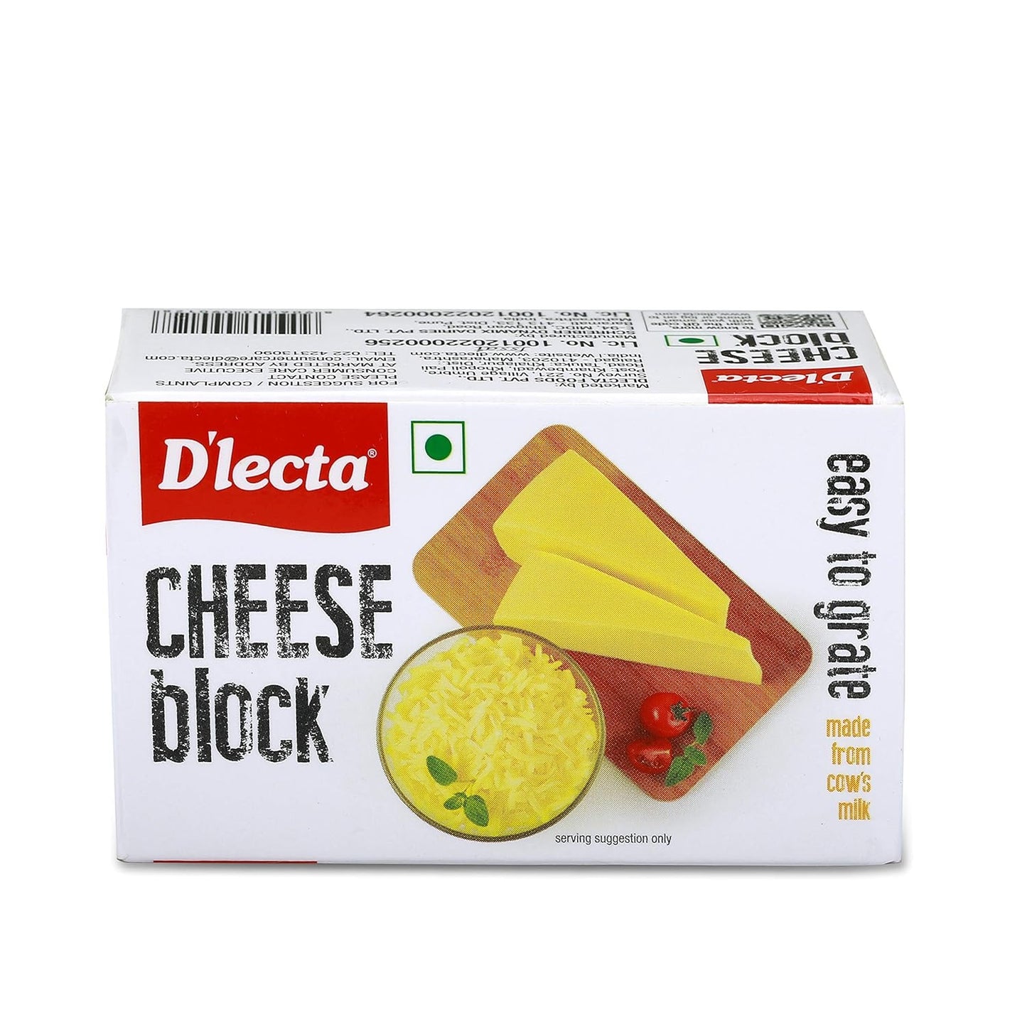 Dlecta Processed Cheese Block, 400 g