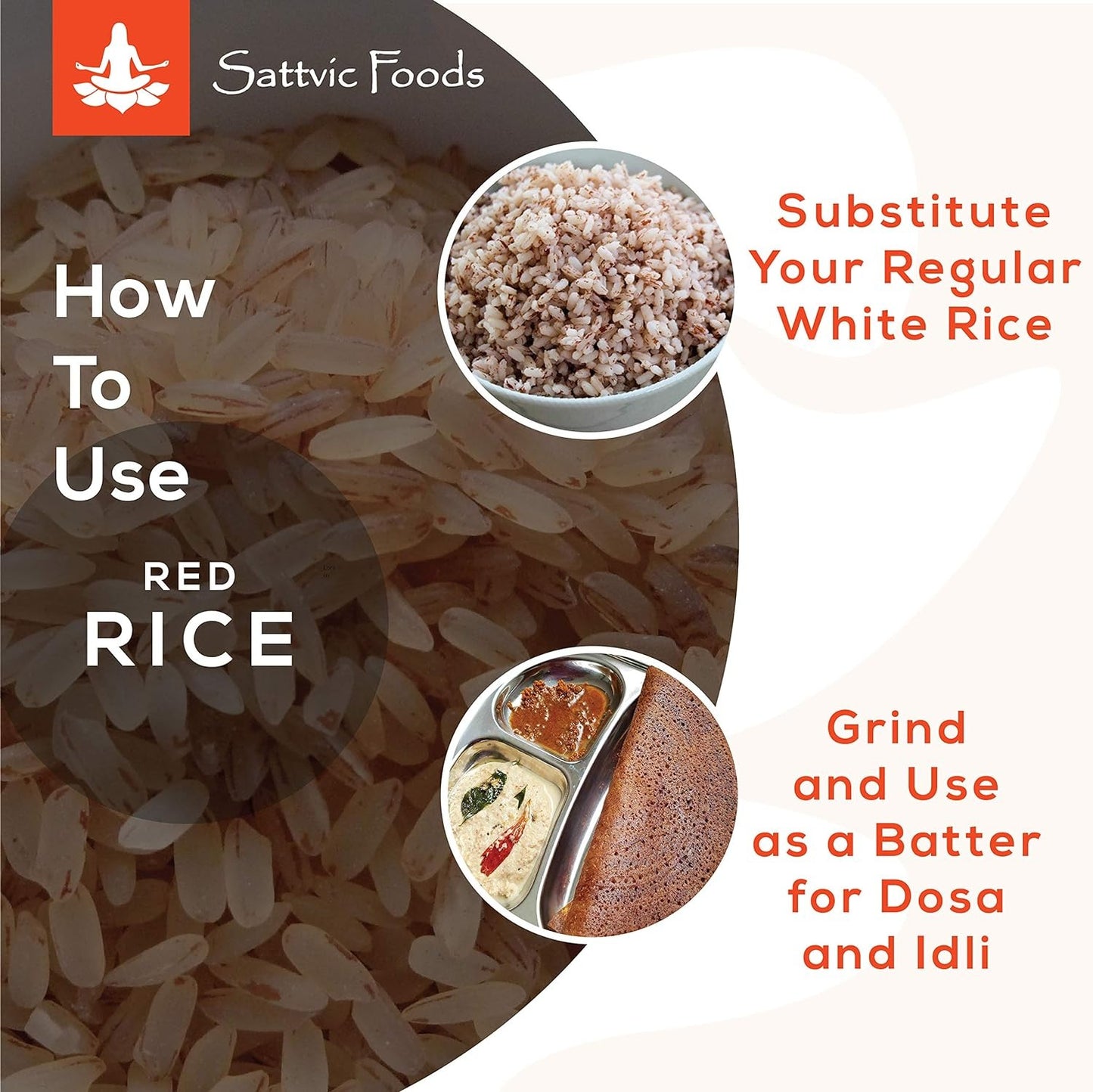 Sattvic Foods Goan Red Rice (Parboiled) 9 kg Pouch