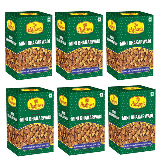 Haldiram's Nagpur Mini Bhakarwadi (Pack of 6-200 gm Each)