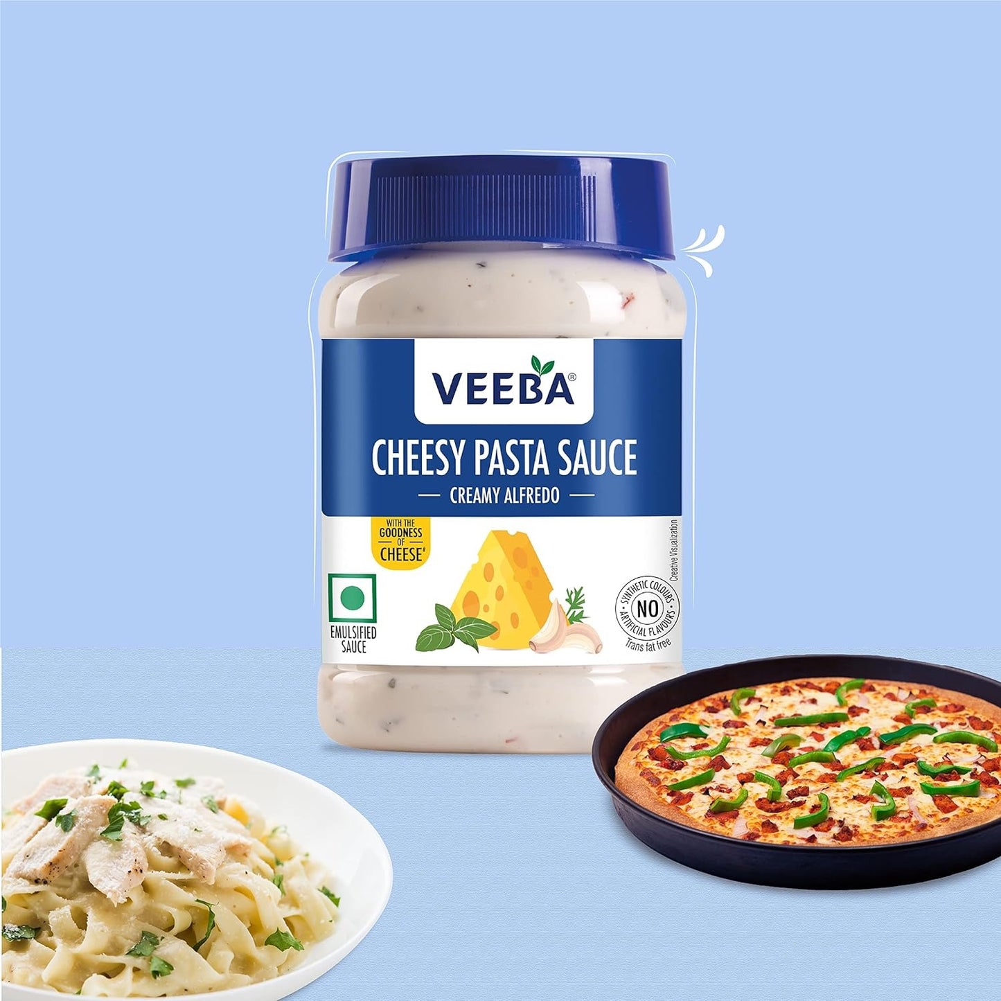 Veeba Cheesy Pasta Suace (Creamy Alfredo), 250g