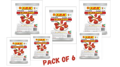 SRR Chicken Lollipop Masala Pack of 6 (70 grams - Each )