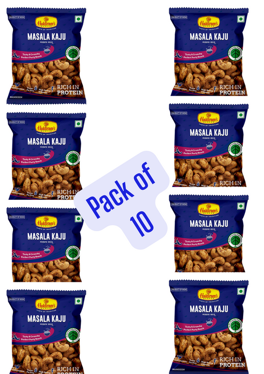 Haldirams Nagpur Masala Kaju (Pack of 10 ) - 35 gm Each)