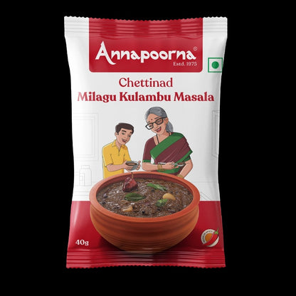 Annapoorna Chettinad Milagu Kulambu Masala 40g Pouch