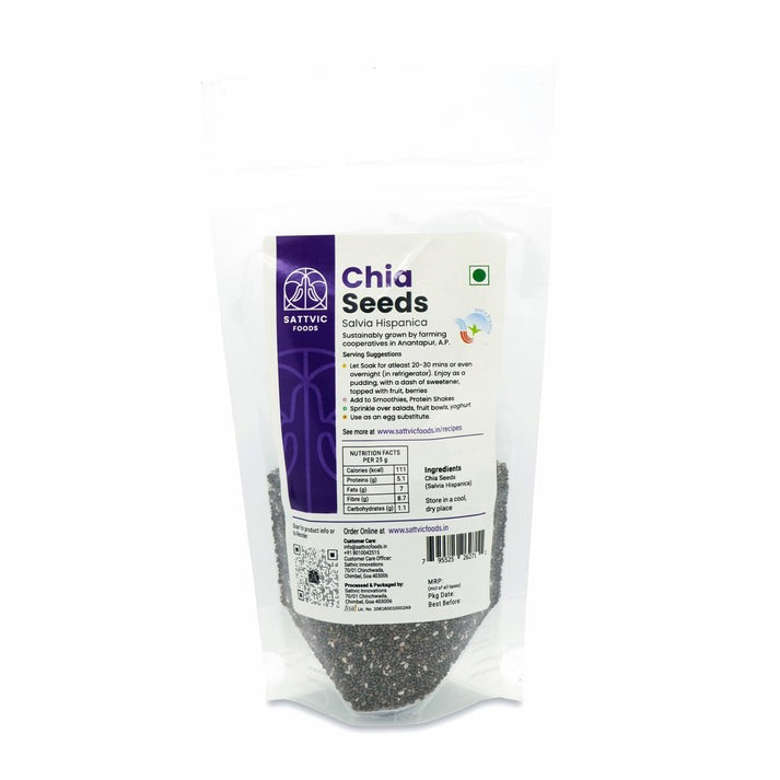 SATTVIC FOODS  Chia Seeds (Salvia hispanica) Organic 750g