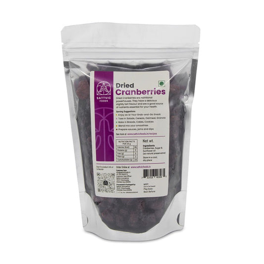 SATTVIC FOODS  Dried Cranberries (from Canada) 750g