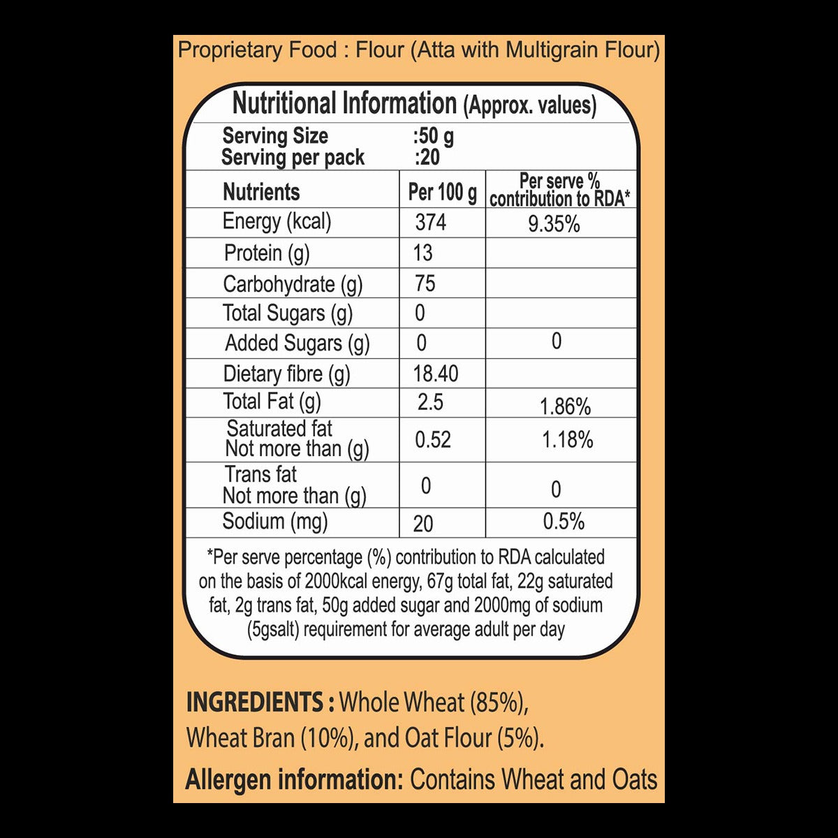 EXTRA FIBRE ATTA-1KG