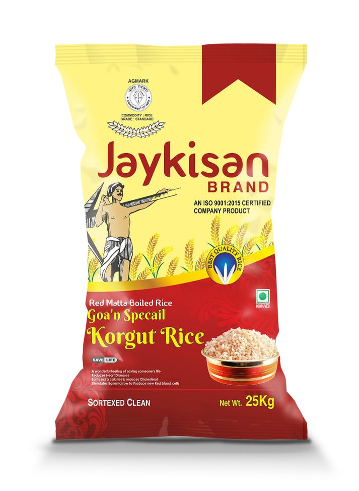 RED MATA BOILED RICE ರೆಡ್ ಮಟ್ಟ ಬೌಲ್ಡ್ ರೈಸ್, JAYKISAN 25kg