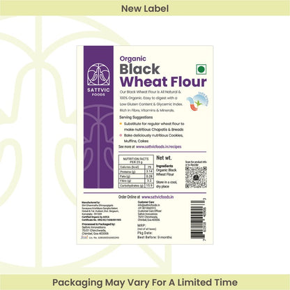 Black Wheat Flour (Certified Organic) 900g