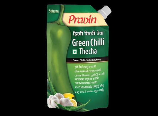 Pravin Green Chilli Thecha 100g Pouch pack