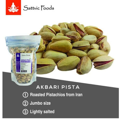 Akbari Pistas (Lightly Salted) Jumbo size Roasted Pistachios 400g