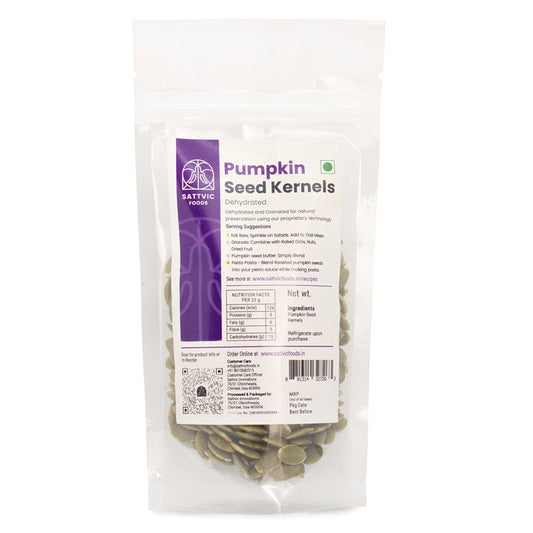 SATTVIC FOODS  Green Pumpkin Seeds (No Shell) 100g