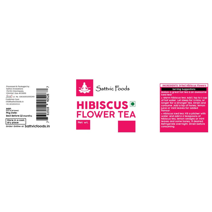 Hibiscus Flowers - Herbal Tea (Kashmir) 30g