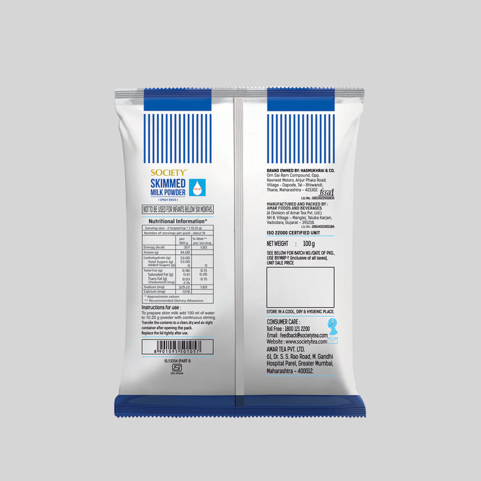 SKIMMED MILK POWDER - 100G POUCH  PACK OF 4