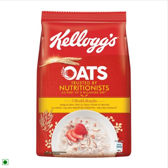 Kelloggs Oats - Low In Sodium, Soluble Fibre, Reduce Cholesterol, 400 g