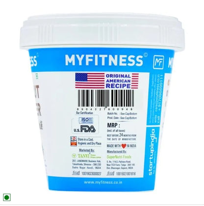 MYFITNESS Peanut Butter - Chocolate, Crunchy, Rich In Taste, Flavour, Creamy Texture, 227 g Tub