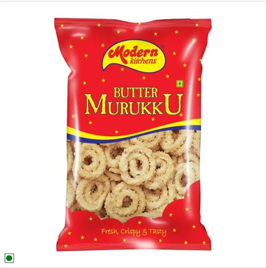 Modern Kitchens Butter Murukku - Fresh, Crunchy, South Indian Snack, 150 g