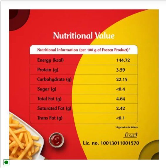 McCain French - Fries, 1.25 kg