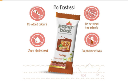 Paper Boat Chikki Jar, Peanut Bar, No Added Preservatives and Colours | Gajak | Sweets | Made with Jaggery | Gazak (50 pieces, 16g each 800 g)