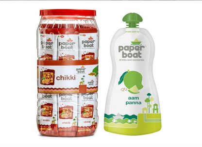 Paper Boat Chikki Jar, Peanut Bar, No Added Preservatives and Colours | Gajak | Sweets | Made with Jaggery | Gazak (50 pieces, 16g each 800 g)
