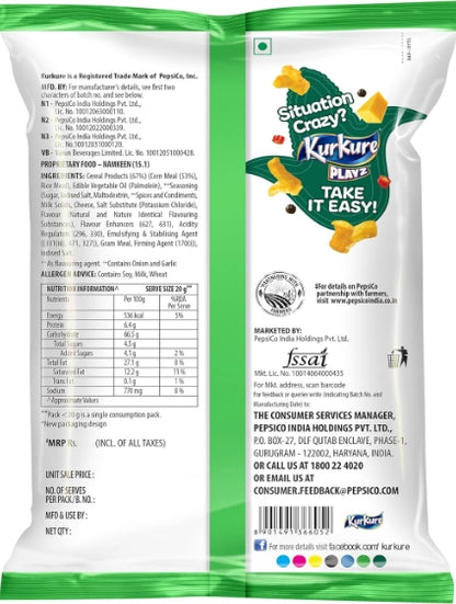 Kurkure Namkeen - Puffcorn (Yummy Cheese) Pouch, 55 g