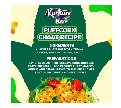 Kurkure Namkeen - Puffcorn (Yummy Cheese) Pouch, 55 g