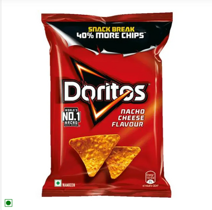 Doritos Nacho Cheese Crunchy Chips, Snacks, Party Pack, 2x153 g Multipack