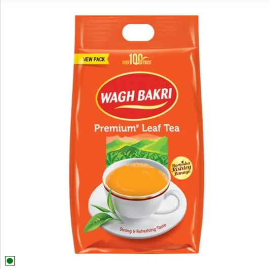 Wagh Bakri Premium Leaf Tea - Strong & Refreshing, 1 kg Pouch