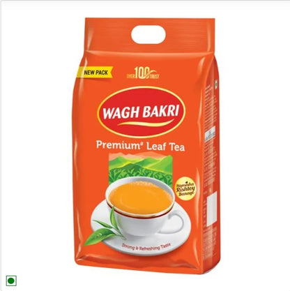 Wagh Bakri Premium Leaf Tea - Strong & Refreshing, 1 kg Pouch