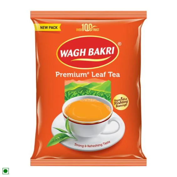 Wagh Bakri Premium Leaf Tea - Strong & Refreshing, 1 kg Pouch