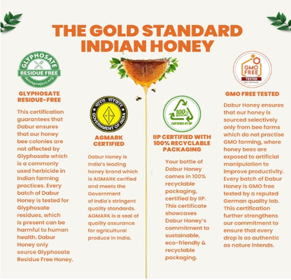 Dabur Honey - 1kg | 100% Pure | World's No.1 Honey Brand