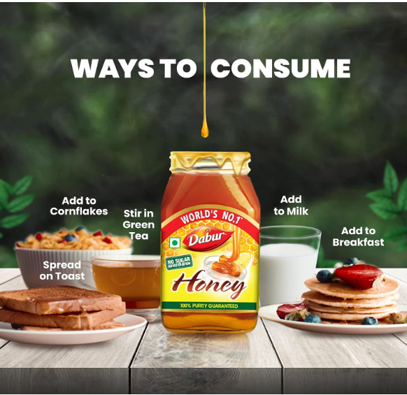 Dabur Honey - 1kg | 100% Pure | World's No.1 Honey Brand