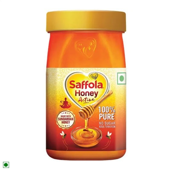 Saffola Honey Active - From Sundarban Forest, 100% Pure, No Sugar Adulteration, 250 g Jar