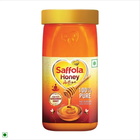 Saffola Honey Active - From Sundarban Forest, 100% Pure, No Sugar Adulteration, 250 g Jar