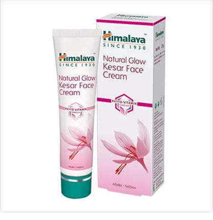 Himalaya Natural Glow Face Cream - Kesar, Alfalfa & Saffron, Phyto Vitamin Complex, Does Not Contain Bleach, Free From Parabens, 25 g