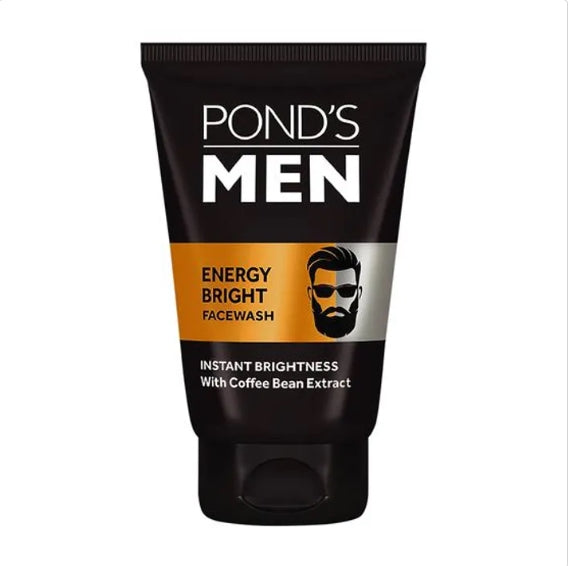 Ponds Men Energy Bright Facewash - With Coffee Bean Extract, Anti Dullness, 100 g