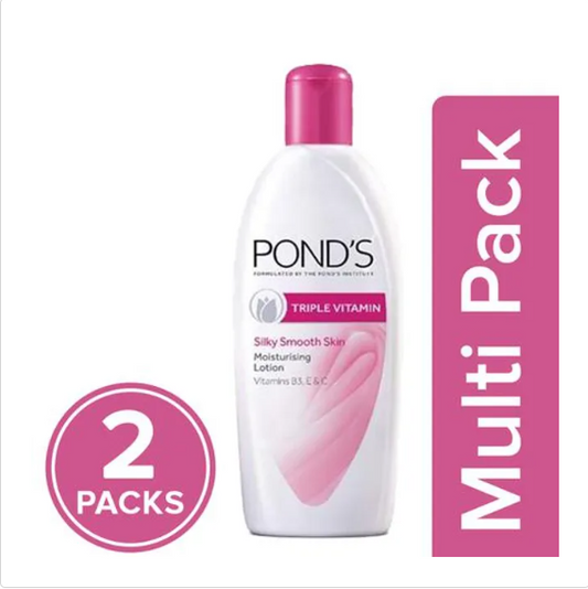 Ponds Body Lotion - Moisturizing, Triple Vitamin, 2x275 ml (Multipack)