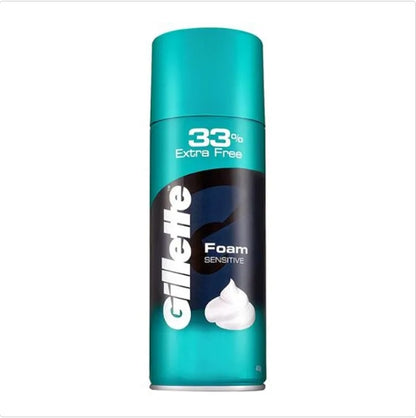 Gillette Classic Foam Shave - Sensitive, Lathers Quickly & Hydrates, 418 g