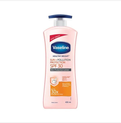 Vaseline Healthy Bright Sun + Pollution Protection Body Lotion - SPF 30, 400 ml