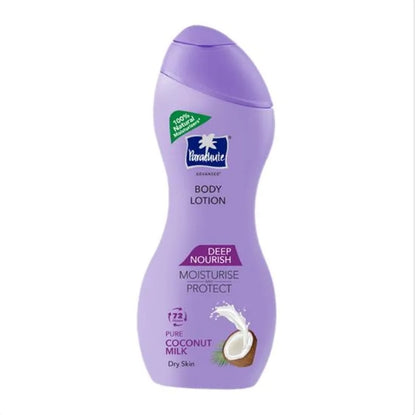 Parachute Advansed Deep Nourish Body Lotion - Intensively Moisturised Skin, Coconut Milk, 100% Natural Moisturisers, 250 ml