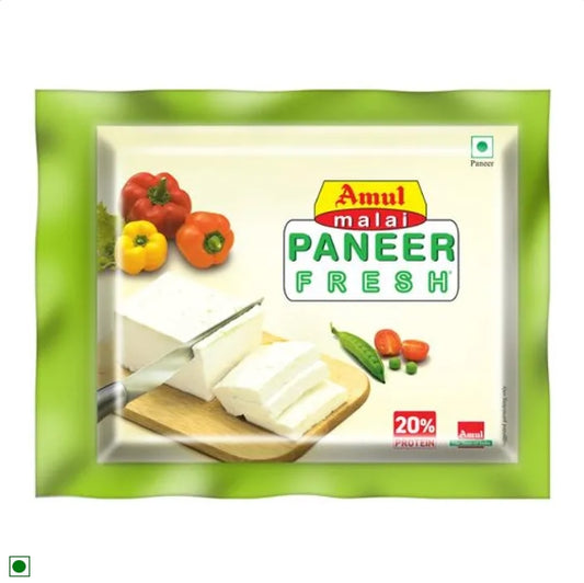 Amul Malai Fresh Paneer, 200 g Pouch