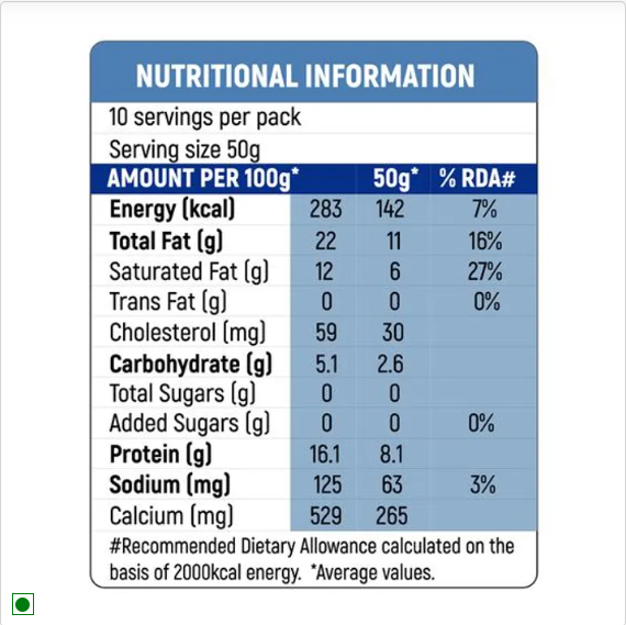 Milky Mist Paneer - Rich In Calcium, 500 g Pouch