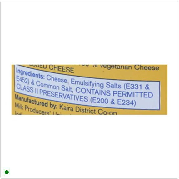 Amul Processed Cheese, 400 g Tin