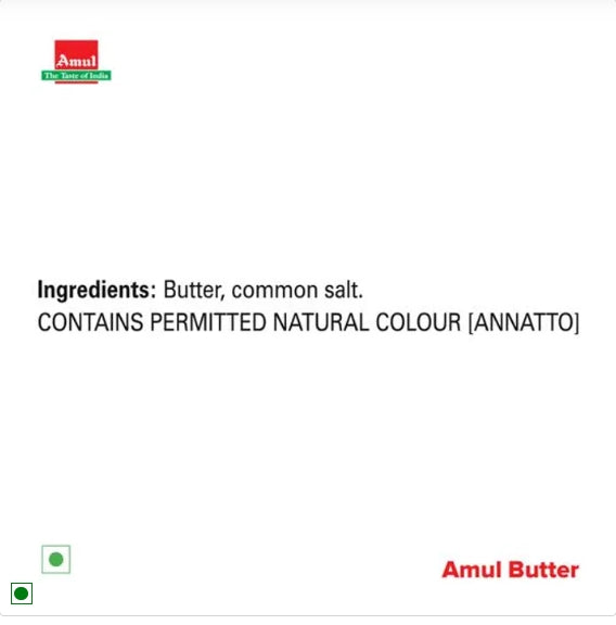 Amul Pasteurised Butter, 500 g Carton